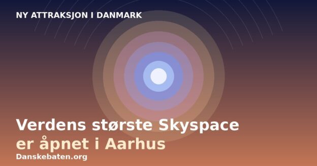 Illustrasjon: verdens største Skyspace av James Turrell, ny attraksjon på ARoS i Aarhus