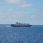 Fjord Lines ferge MS Stavangerfjord på vei over Skagerrak mellom Norge og Danmark i sommerlys
